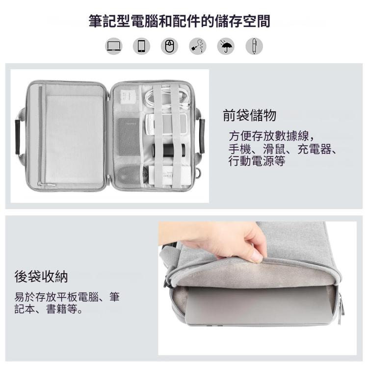 HAWEEL 15.0 inch -16.0 inch Briefcase Crossbody Laptop Bag For Macbook, Lenovo Thinkpad, ASUS, HP, 15.0 inch -16.0 inch