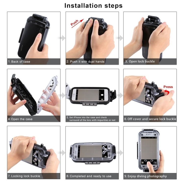 HAWEEL 適用於蘋果  iPhone X / XS   潜水防水殼 PC+ABS保護殼 40米防水   , For iPhone X