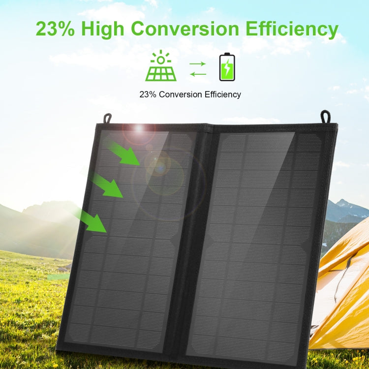 HAWEEL 12W 2個太陽能板摺疊包  5V / 3.1A Max雙口USB
