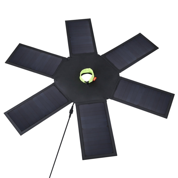 HAWEEL 42W 6折傘頂太陽能板, 6板  5V 3.0A Max 雙口USB, 線長3.5米 支持QC3.0 / FCP / SCP/ AFC / SFCP 等協議