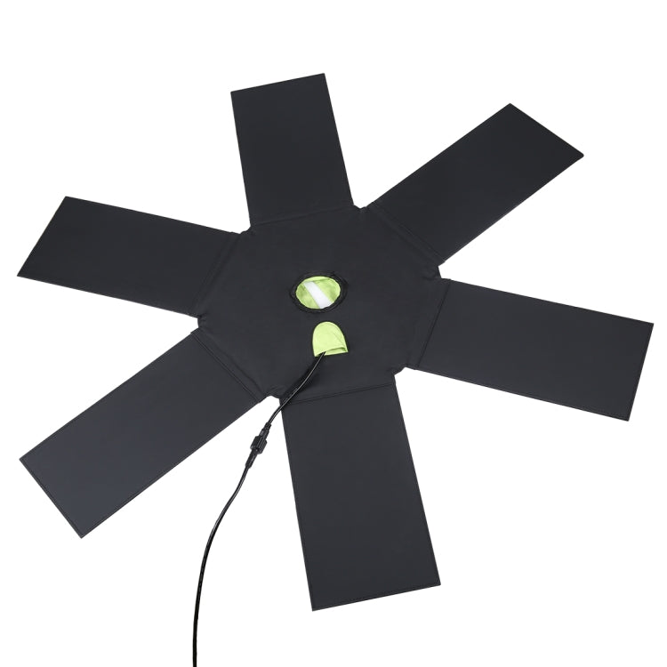 HAWEEL 42W 6折傘頂太陽能板, 6板  5V 3.0A Max 雙口USB, 線長3.5米 支持QC3.0 / FCP / SCP/ AFC / SFCP 等協議