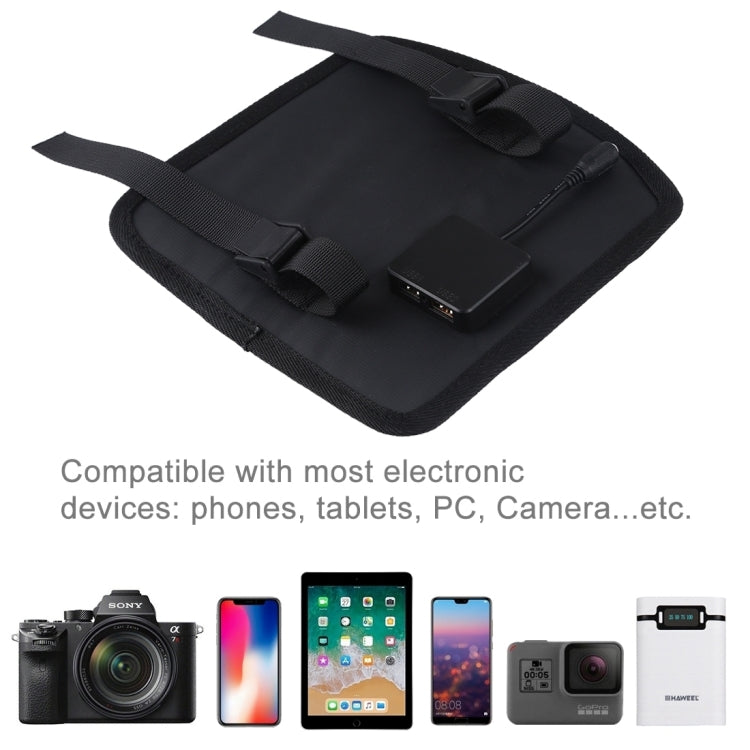 HAWEEL 42W 6折傘頂太陽能板, 6板  5V 3.0A Max 雙口USB, 線長3.5米 支持QC3.0 / FCP / SCP/ AFC / SFCP 等協議