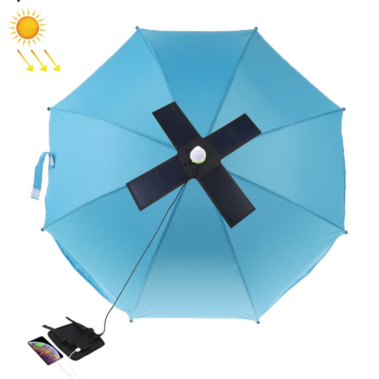 HAWEEL 28W 4折傘頂太陽能板, 4板 5V 3A Max 雙口USB, 線長3.5米 支持QC3.0 / FCP / SCP/ AFC / SFCP等協議