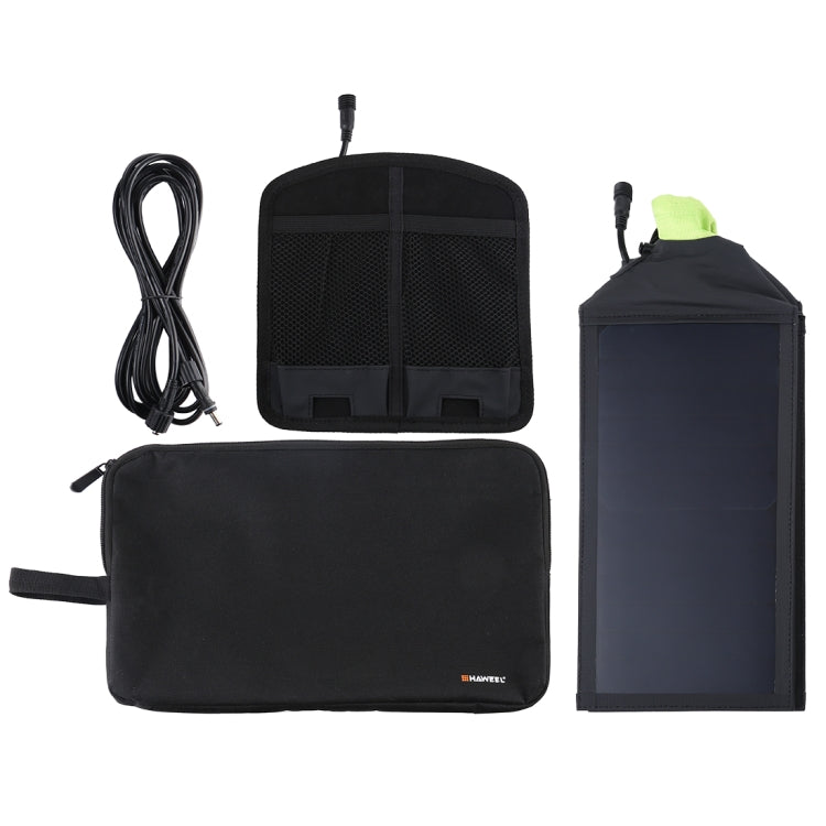 HAWEEL 28W 4折傘頂太陽能板, 4板 5V 3A Max 雙口USB, 線長3.5米 支持QC3.0 / FCP / SCP/ AFC / SFCP等協議
