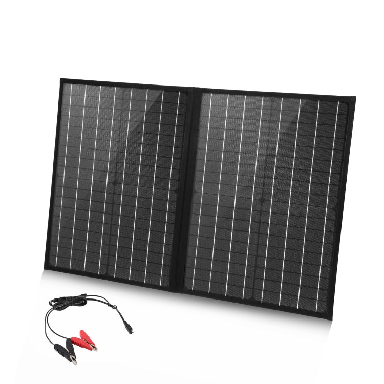 HAWEEL 50W 單晶2折太陽能充電器摺疊包