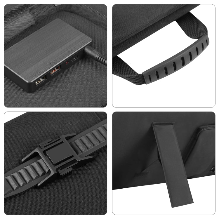 HAWEEL 50W 單晶2折太陽能充電器摺疊包