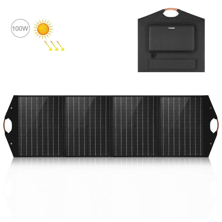 HAWEEL 100W 單晶四折太陽能充電器摺疊包