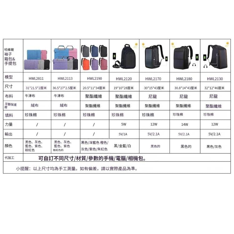 HAWEEL 13英寸及以下通用商務筆記本電腦內膽包