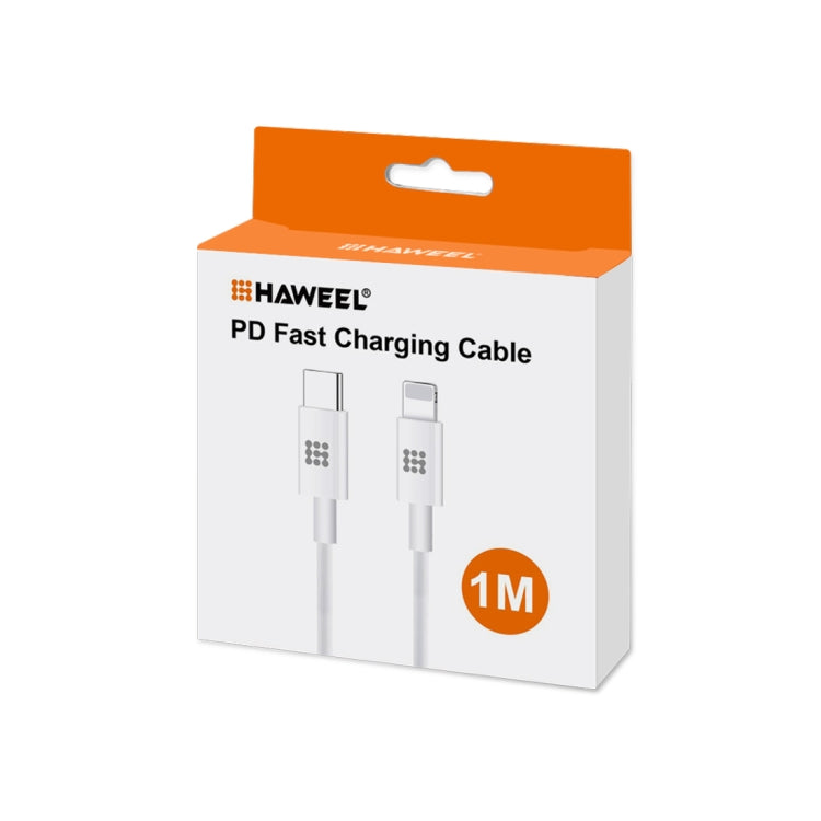 HAWEEL 25W 3A Type-C轉Type-C PD快充數據線，長度：1米