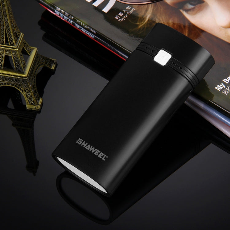 HAWEEL 2節18650電池移動電源盒 帶USB接口輸出&指示燈 不包含電池
