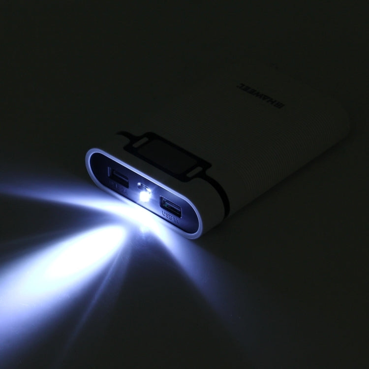 HAWEEL 4節18650電池移動電源盒 帶2xUSB接口輸出&显示屏 不包含電池