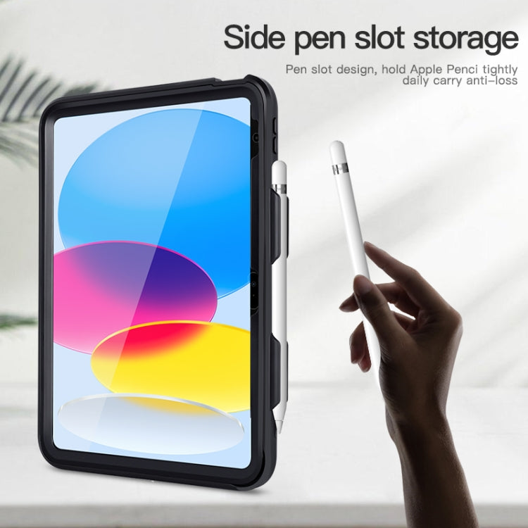 適用於iPad 10th Gen 10.9 2022 全包防摔平板殼 手抓帶/支架/筆槽