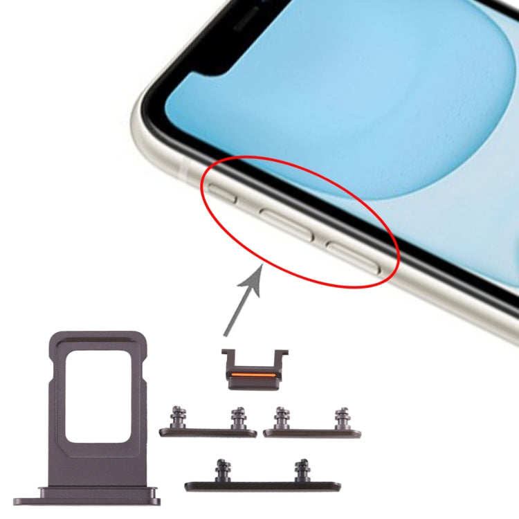適用於 iPhone 11 SIM卡 單卡卡托 帶側鍵