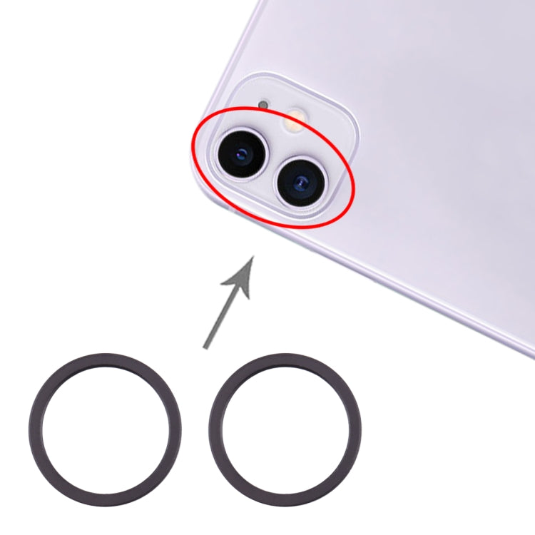 適用於iPhone 11 后攝像頭金屬保護鐵圈 2個一組