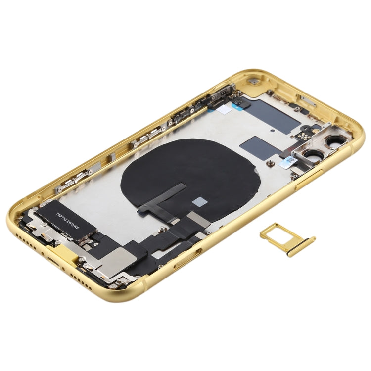 適用於 iPhone 11 替換后蓋總成 帶邊鍵&無線充電模塊&開機音量排線&卡托&馬達&喇叭&相圈