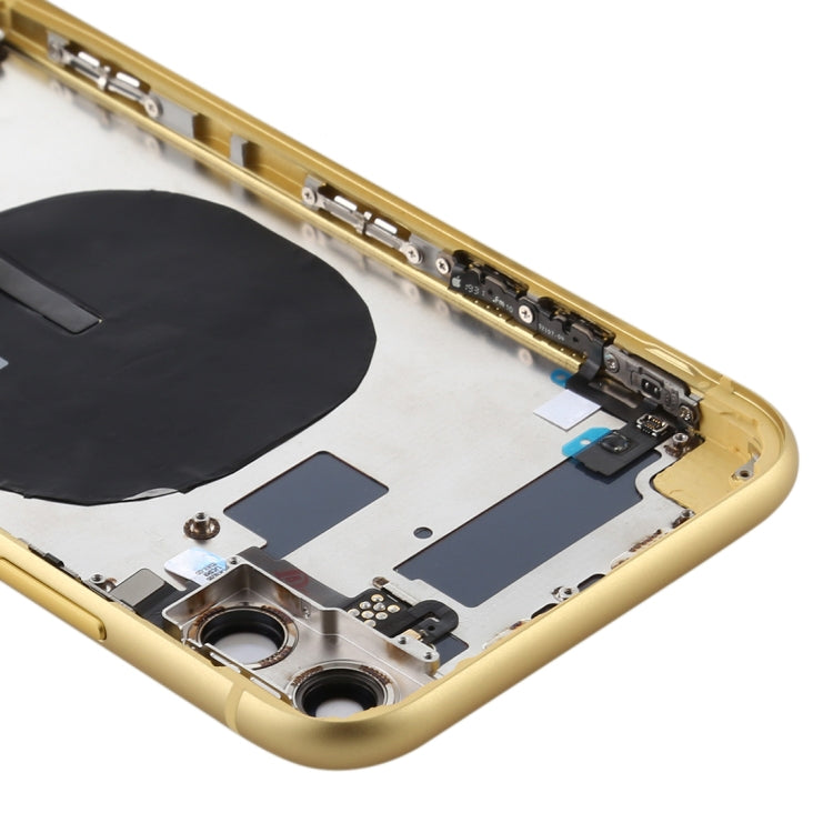 適用於 iPhone 11 替換后蓋總成 帶邊鍵&無線充電模塊&開機音量排線&卡托&馬達&喇叭&相圈