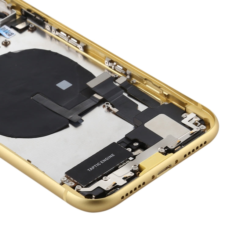 適用於 iPhone 11 替換后蓋總成 帶邊鍵&無線充電模塊&開機音量排線&卡托&馬達&喇叭&相圈
