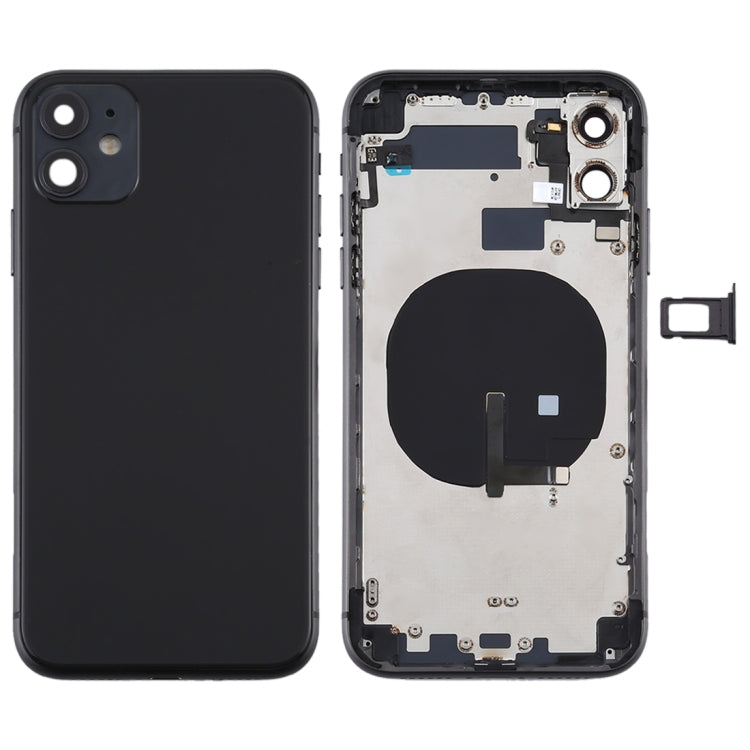 適用於iPhone 11 替換后蓋帶邊鍵&無線充電模塊&開機音量排線&卡托