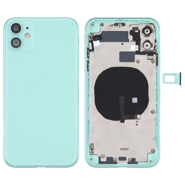 適用於iPhone 11 替換后蓋帶邊鍵&無線充電模塊&開機音量排線&卡托