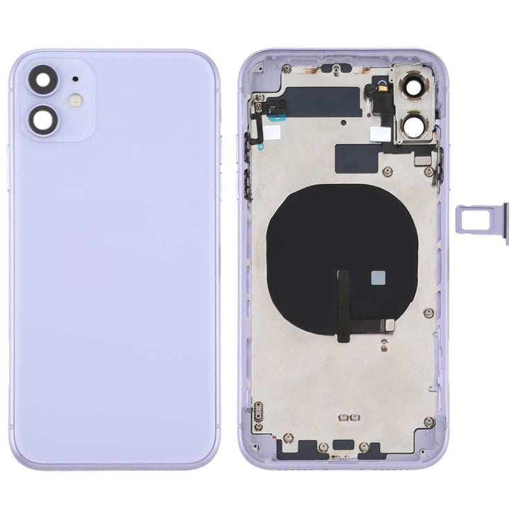 適用於iPhone 11 替換后蓋帶邊鍵&無線充電模塊&開機音量排線&卡托