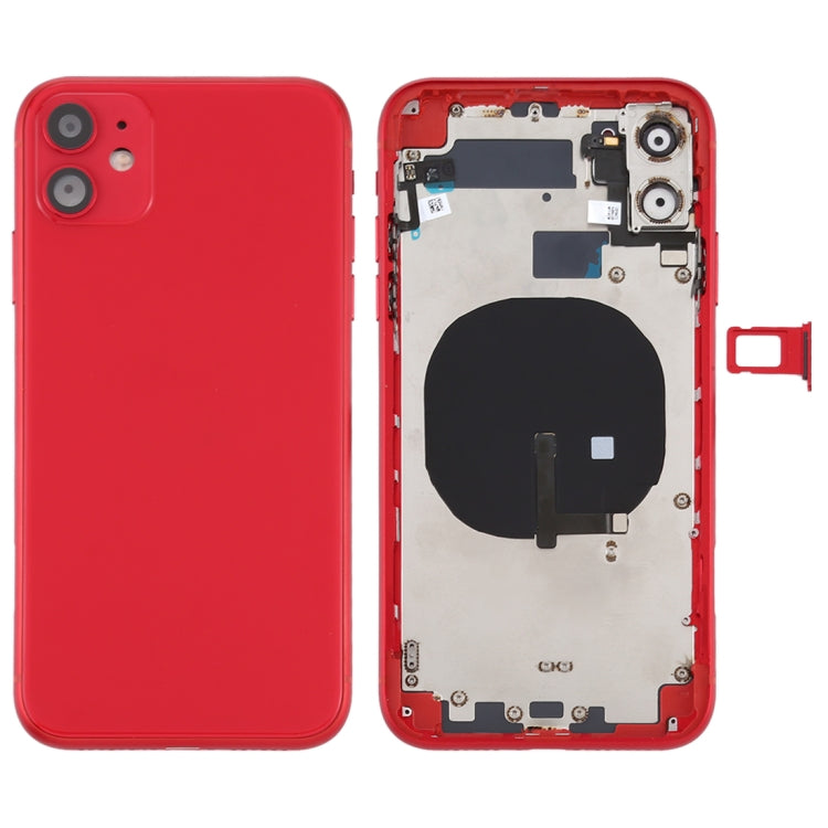 適用於iPhone 11 替換后蓋帶邊鍵&無線充電模塊&開機音量排線&卡托
