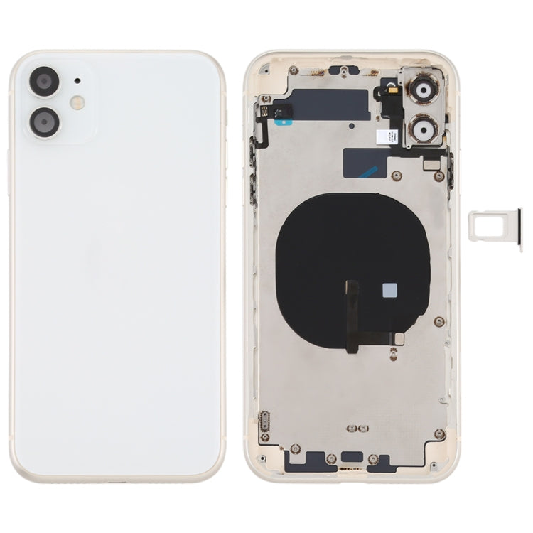 適用於iPhone 11 替換后蓋帶邊鍵&無線充電模塊&開機音量排線&卡托