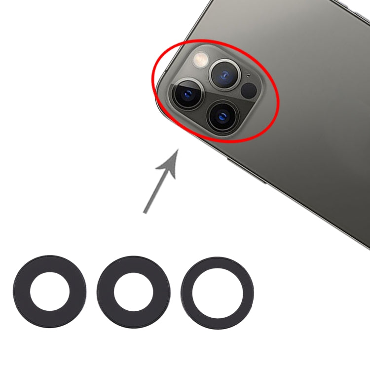 適用於 iPhone 12 Pro 相圈 后攝像頭框帶鏡片