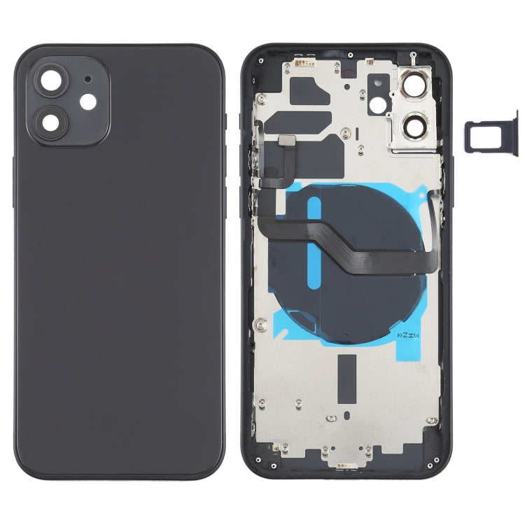 適用於iPhone 12 替換后蓋帶邊鍵&無線充電模塊&開機音量排線&卡托