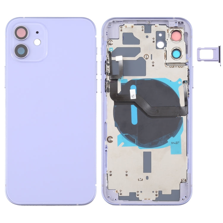 適用於iPhone 12 替換后蓋帶邊鍵&無線充電模塊&開機音量排線&卡托