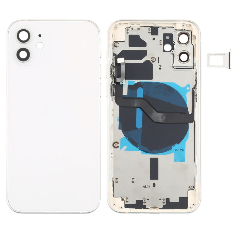 適用於iPhone 12 替換后蓋帶邊鍵&無線充電模塊&開機音量排線&卡托