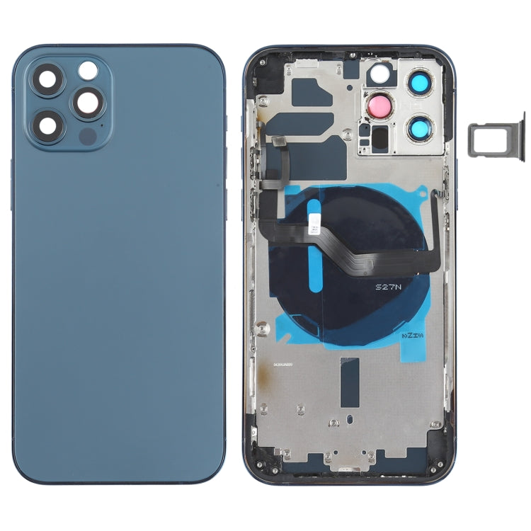 適用於iPhone 12 Pro 替換后蓋帶邊鍵&無線充電模塊&開機音量排線&卡托