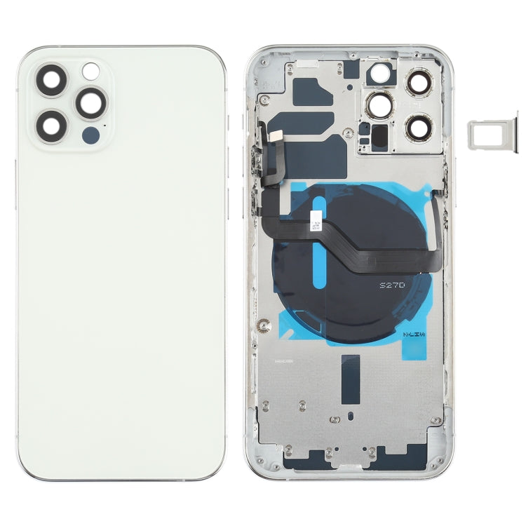 適用於iPhone 12 Pro 替換后蓋帶邊鍵&無線充電模塊&開機音量排線&卡托