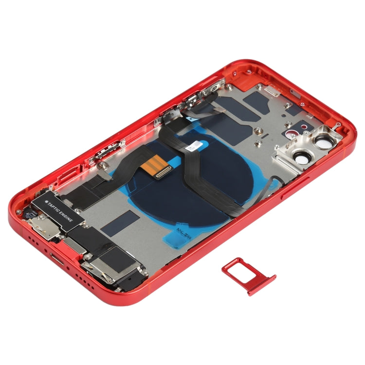 適用於iPhone 12 替換后蓋總成帶邊鍵&無線充電模塊&開機音量排線&卡托&馬達&喇叭&尾插&相圈