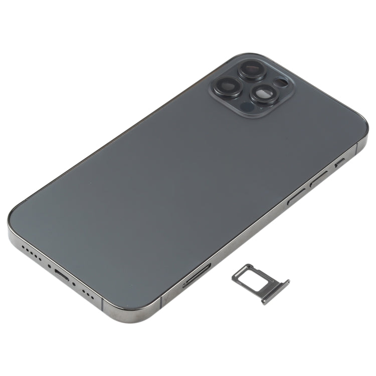 適用於iPhone 12 Pro 替換后蓋總成帶邊鍵&無線充電模塊&開機音量排線&卡托&馬達&喇叭&尾插&相圈