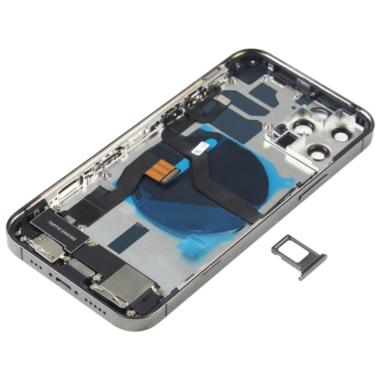 適用於iPhone 12 Pro 替換后蓋總成帶邊鍵&無線充電模塊&開機音量排線&卡托&馬達&喇叭&尾插&相圈