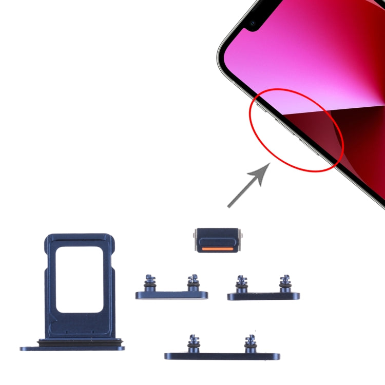 適用於 iPhone 13  雙SIM卡卡托帶開機音量鍵套裝