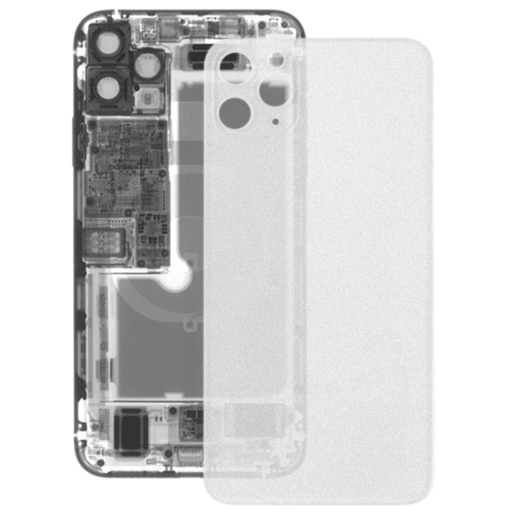 適用於 iPhone 11 Pro 透明磨砂玻璃電池后蓋