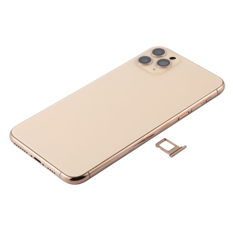 適用於 iPhone 11 Pro 替換后蓋總成 帶邊鍵&無線充電模塊&開機音量排線&卡托&馬達&喇叭&相圈