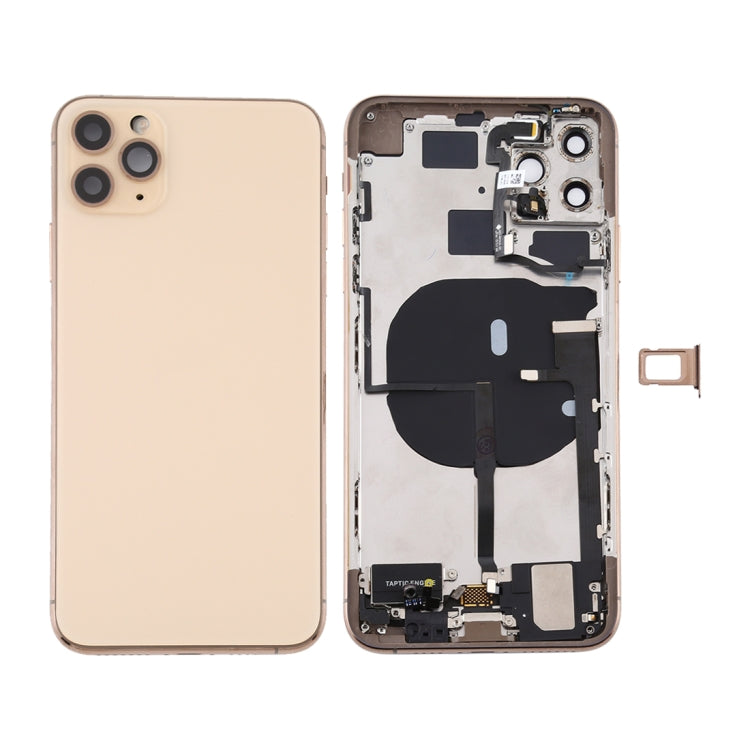 適用於 iPhone 11 Pro 替換后蓋總成 帶邊鍵&無線充電模塊&開機音量排線&卡托&馬達&喇叭&相圈