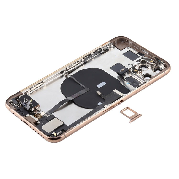 適用於 iPhone 11 Pro 替換后蓋總成 帶邊鍵&無線充電模塊&開機音量排線&卡托&馬達&喇叭&相圈