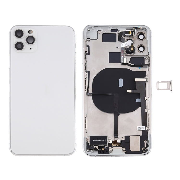 適用於 iPhone 11 Pro 替換后蓋總成 帶邊鍵&無線充電模塊&開機音量排線&卡托&馬達&喇叭&相圈