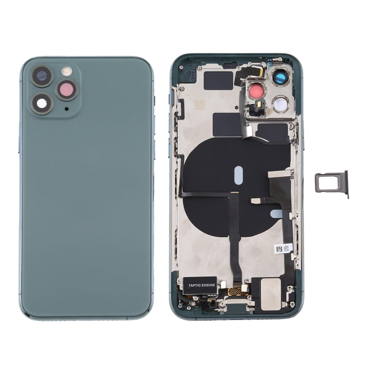 適用於 iPhone 11 Pro Max 替換后蓋總成 帶邊鍵&無線充電模塊&開機音量排線&卡托&馬達&喇叭&相圈