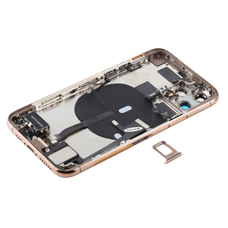 適用於 iPhone 11 Pro Max 替換后蓋總成 帶邊鍵&無線充電模塊&開機音量排線&卡托&馬達&喇叭&相圈