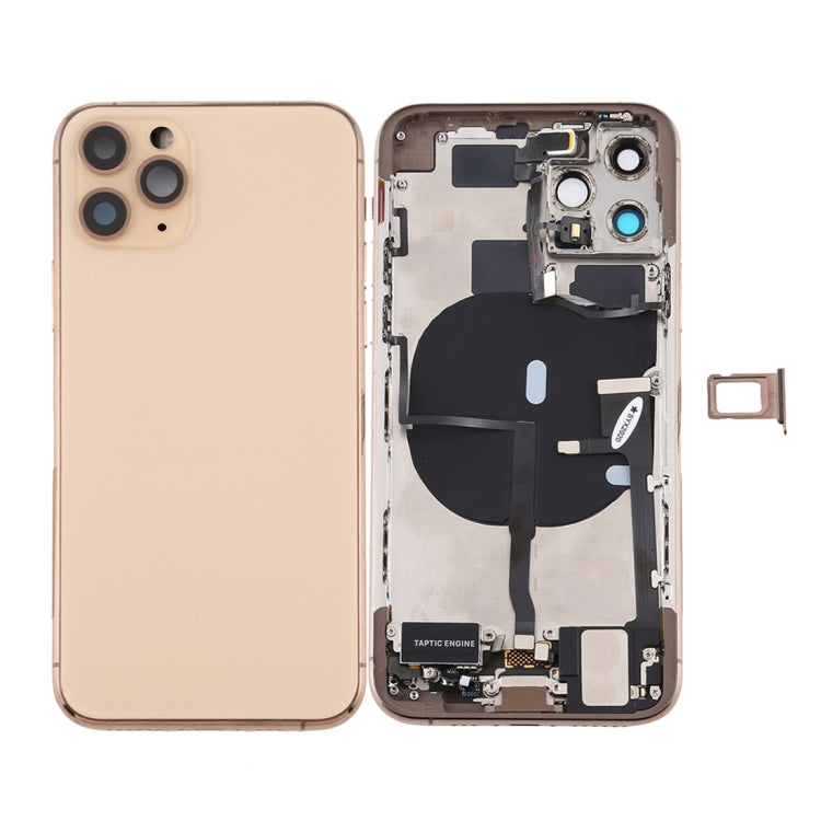 適用於 iPhone 11 Pro Max 替換后蓋總成 帶邊鍵&無線充電模塊&開機音量排線&卡托&馬達&喇叭&相圈