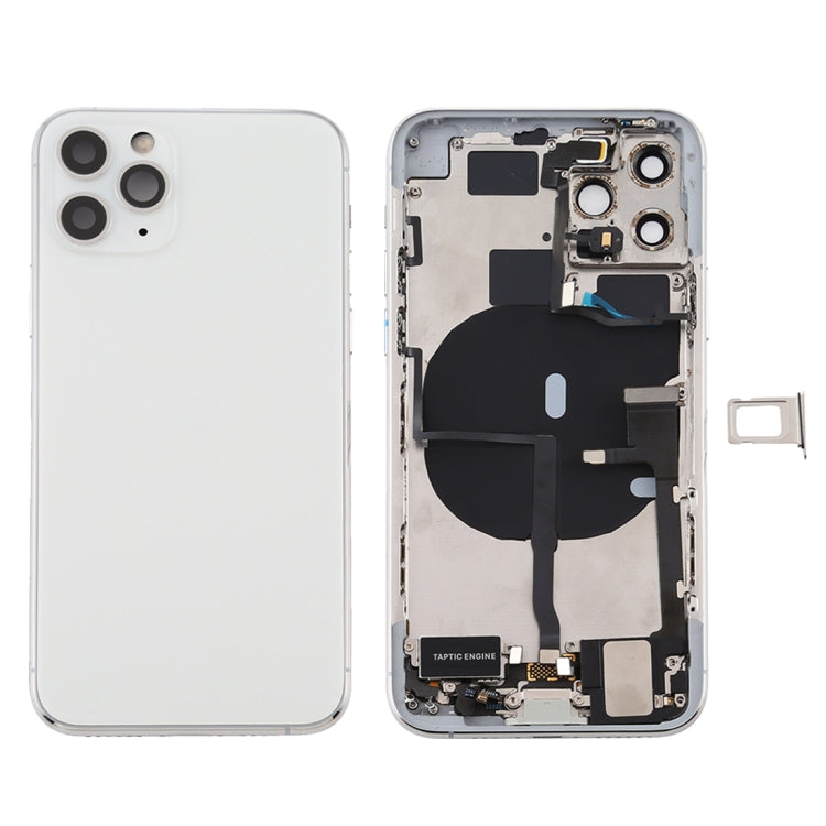 適用於 iPhone 11 Pro Max 替換后蓋總成 帶邊鍵&無線充電模塊&開機音量排線&卡托&馬達&喇叭&相圈