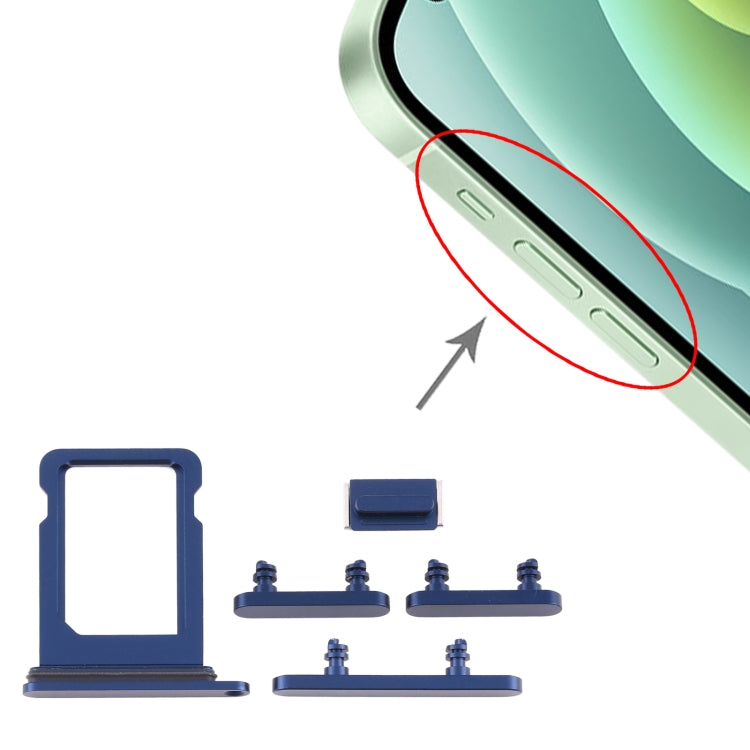 適用於 iPhone 12 Mini SIM卡卡托帶開機音量鍵套裝