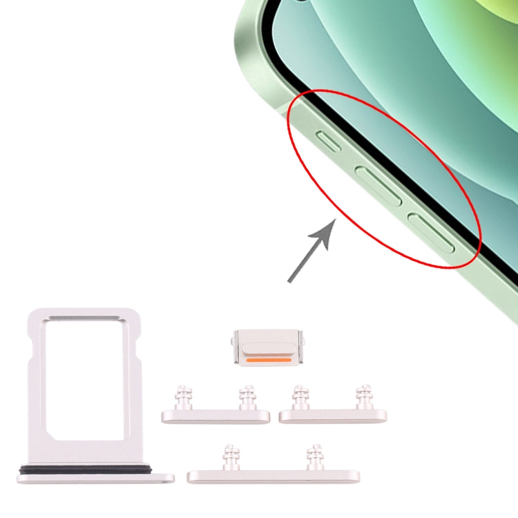 適用於 iPhone 12 Mini SIM卡卡托帶開機音量鍵套裝