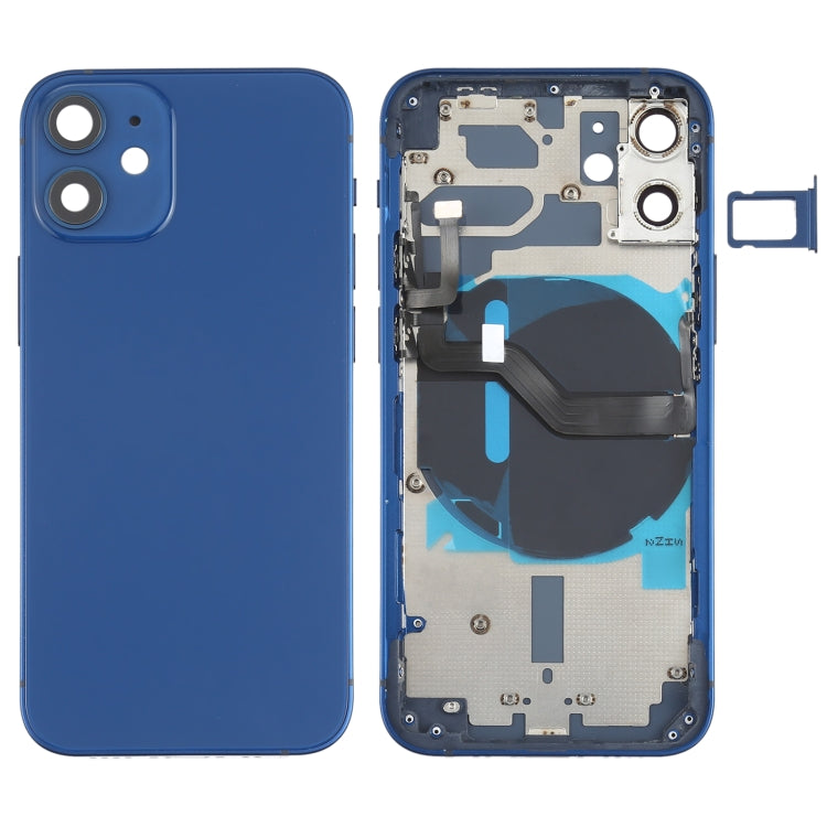 適用於iPhone 12 Mini 替換后蓋帶邊鍵&無線充電模塊&開機音量排線&卡托