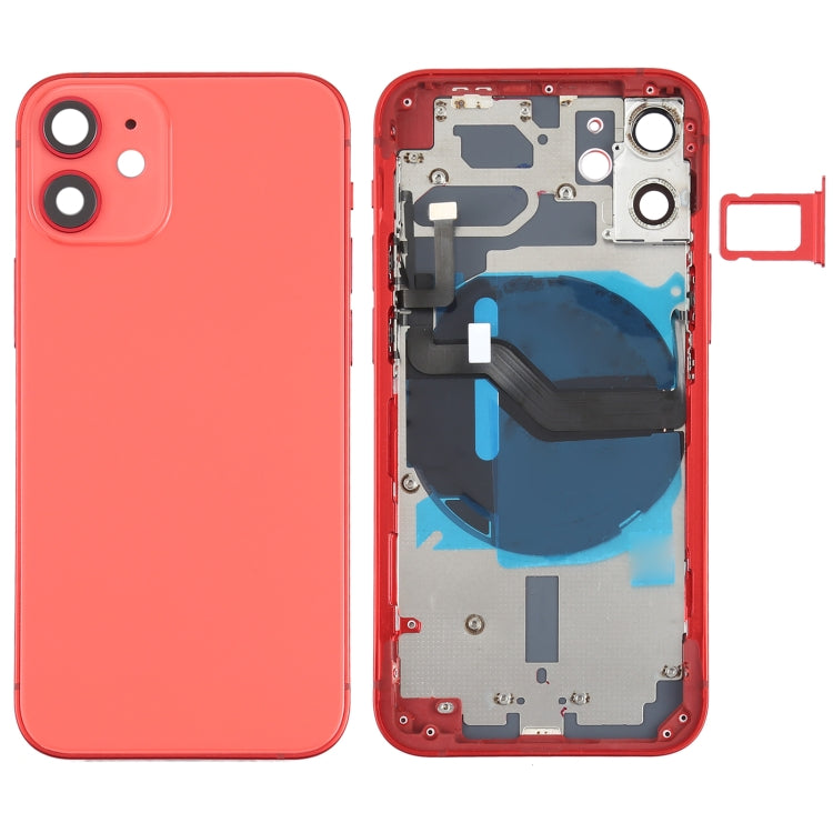 適用於iPhone 12 Mini 替換后蓋帶邊鍵&無線充電模塊&開機音量排線&卡托