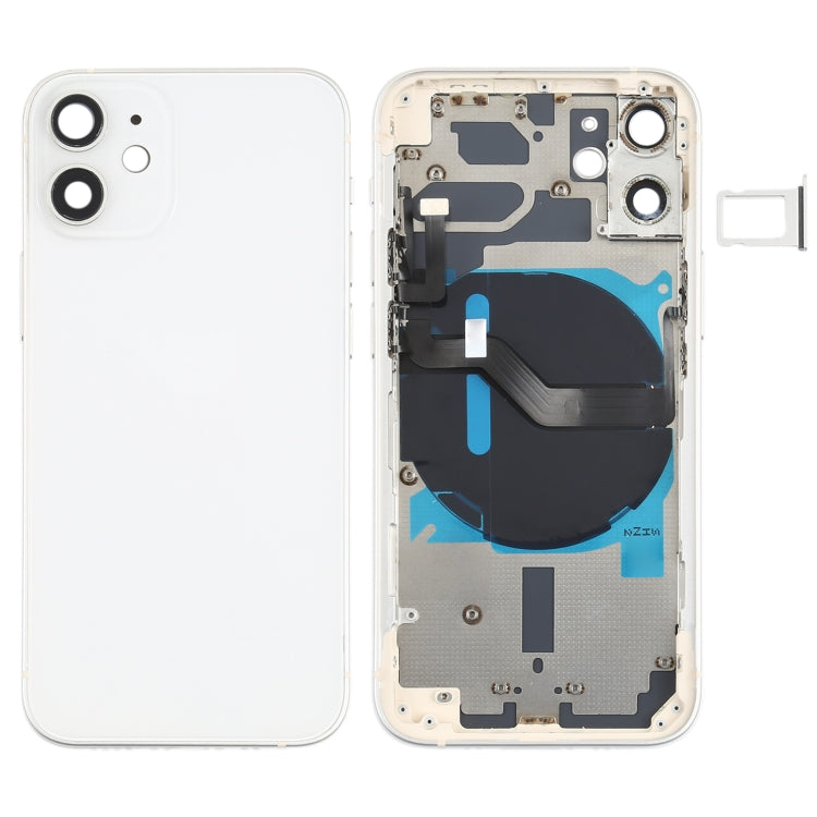 適用於iPhone 12 Mini 替換后蓋帶邊鍵&無線充電模塊&開機音量排線&卡托